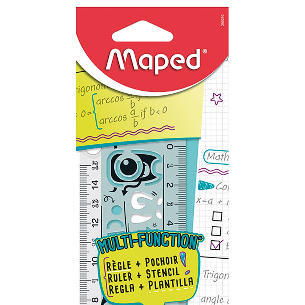 Regla Geo Notes 15cms.
