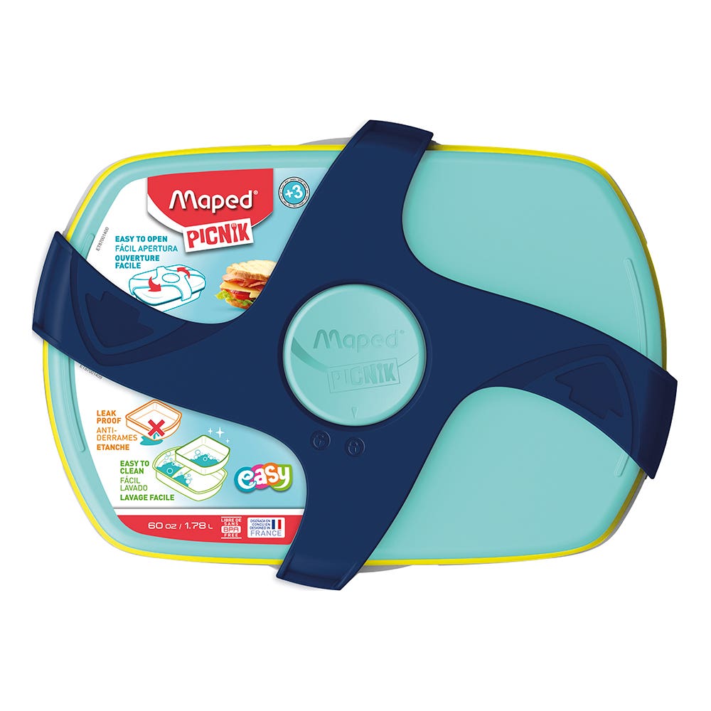 Lunch BoxPremium 1,8l Blue Maped