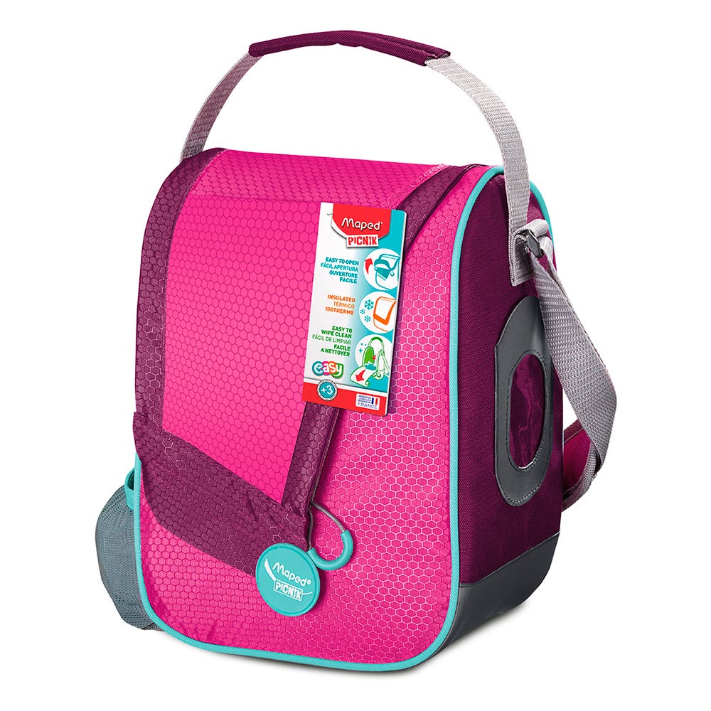 Lunch Bag Premium Pink maped