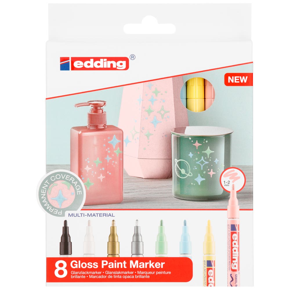 Set 8 Marcadores de pintura pastel