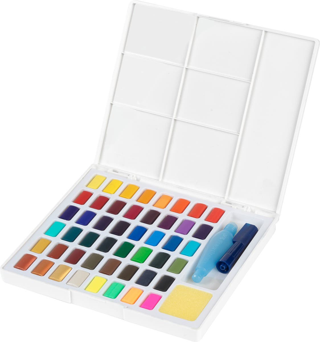 Acuarelas en pastillas 48colores set