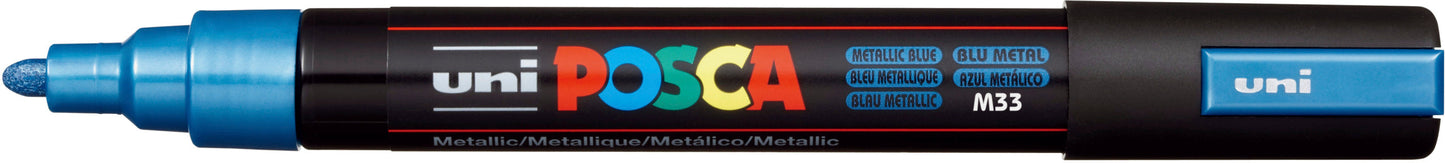 Marcador Posca 5M Azul Metálico