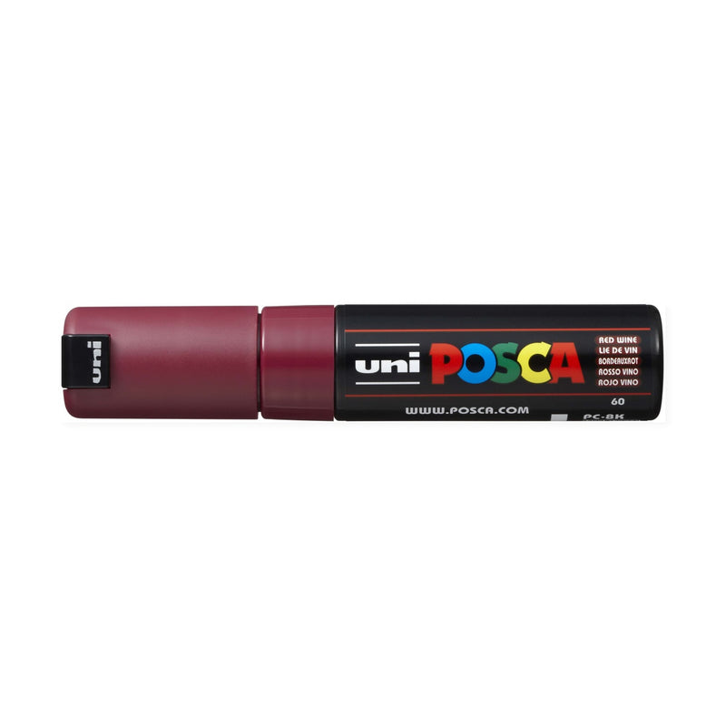 Marcador Posca 8K Rojo Vino