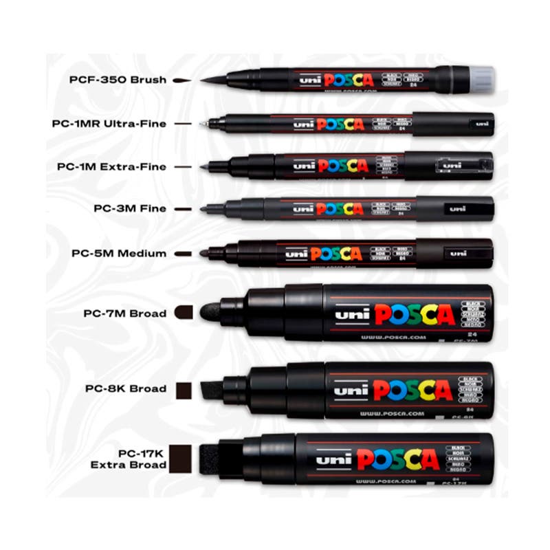 MARCADOR POSCA 1MR NEGRO