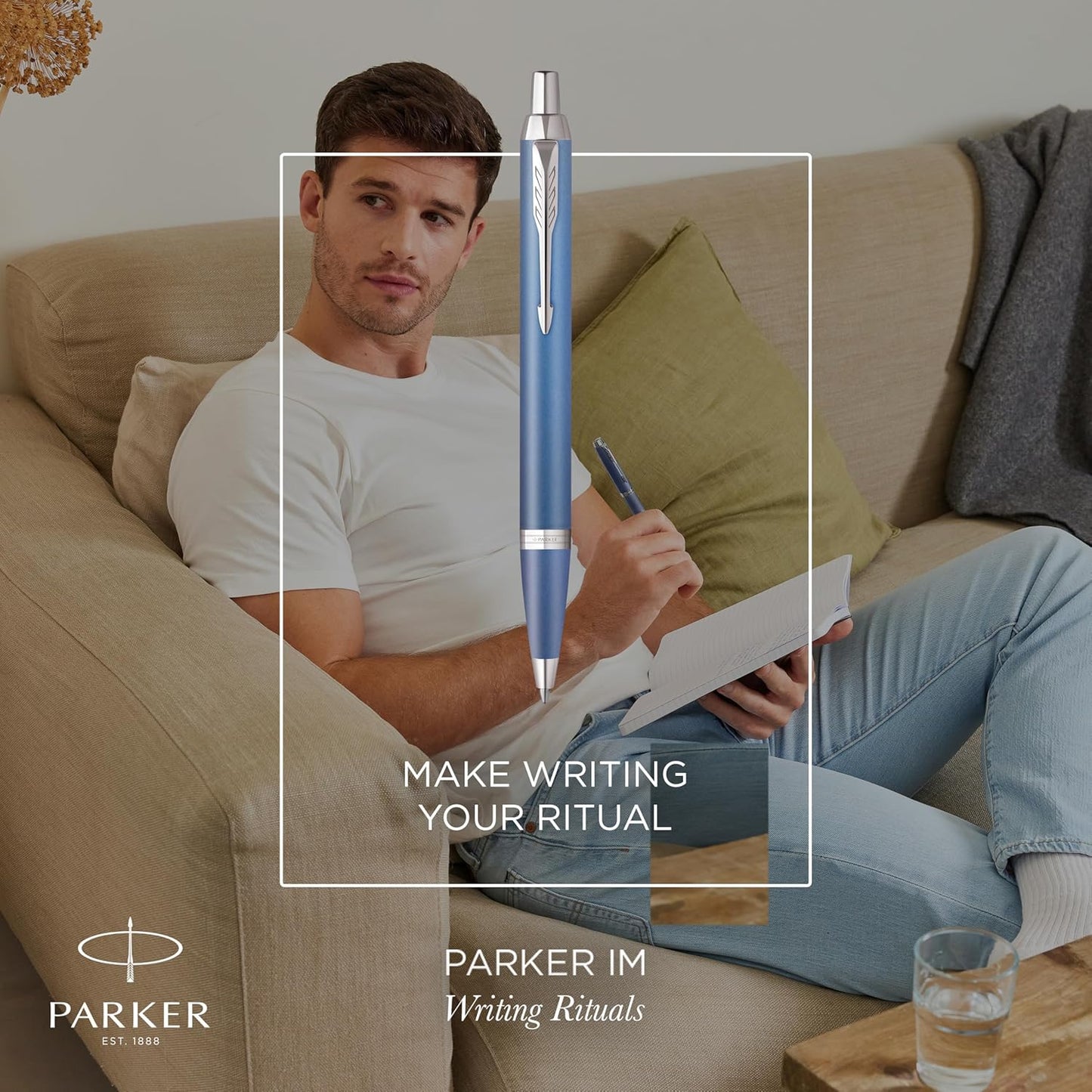Bolígrafo Parker Im Ritual Azul Acabado Metálico