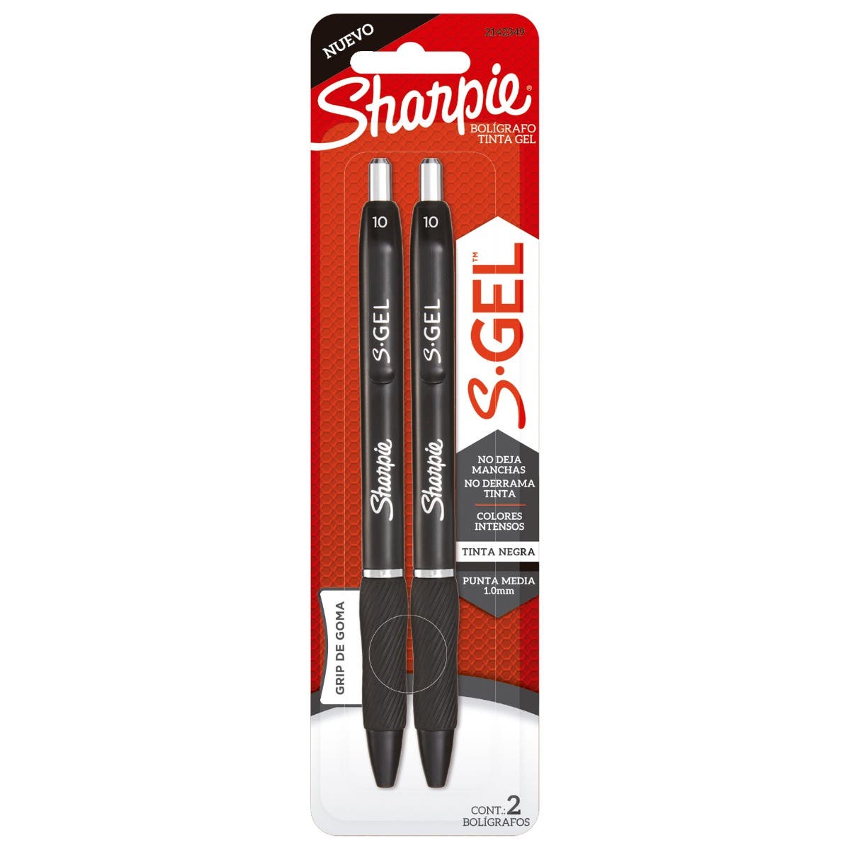 SHARPIE GEL NEGRO PTA MEDIA 1.0MM TJX2
