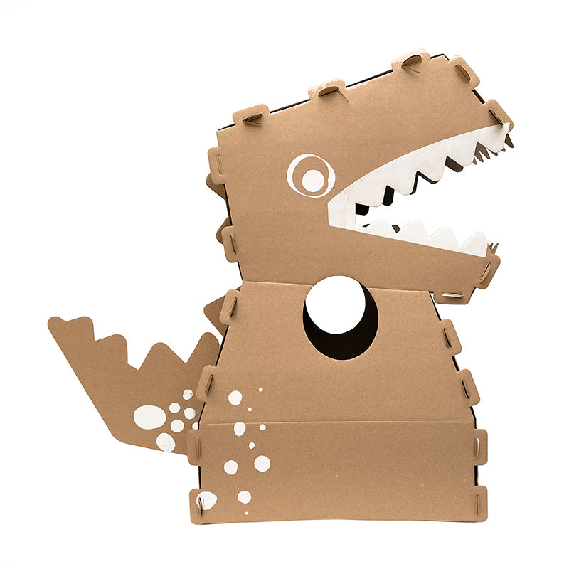 Figuras de cartón para pintar- Disfraz de T-Rex Magia y Cartón
