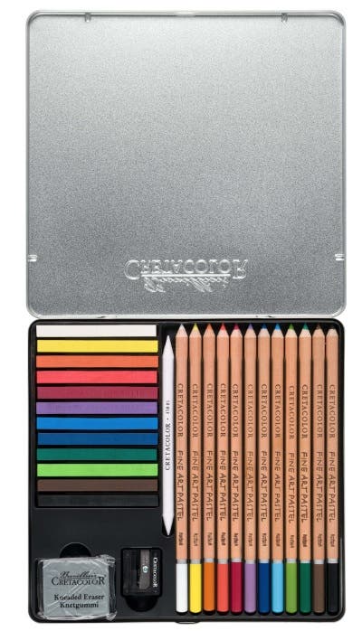 Set CRETACOLOR lapiz y pastel Basico 27