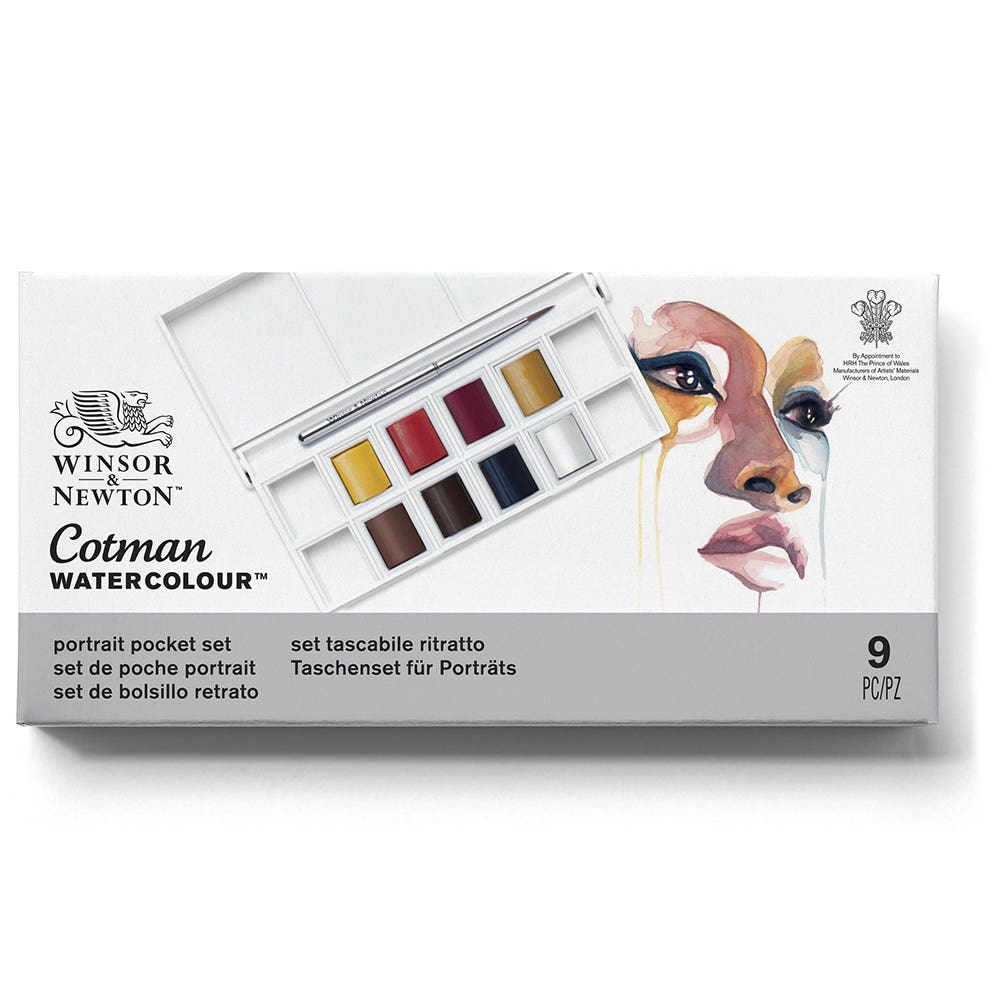 Acuarela Cotman Set Portrait 8hp Winsor And Newton Nacional Librería