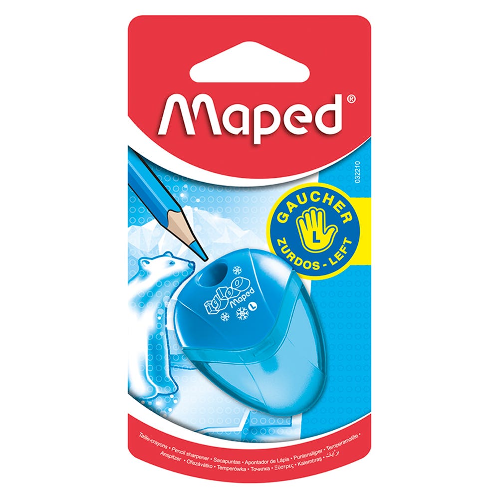 Blister Sacapuntas Igloo Zurdos Maped Maped Nacional Librería