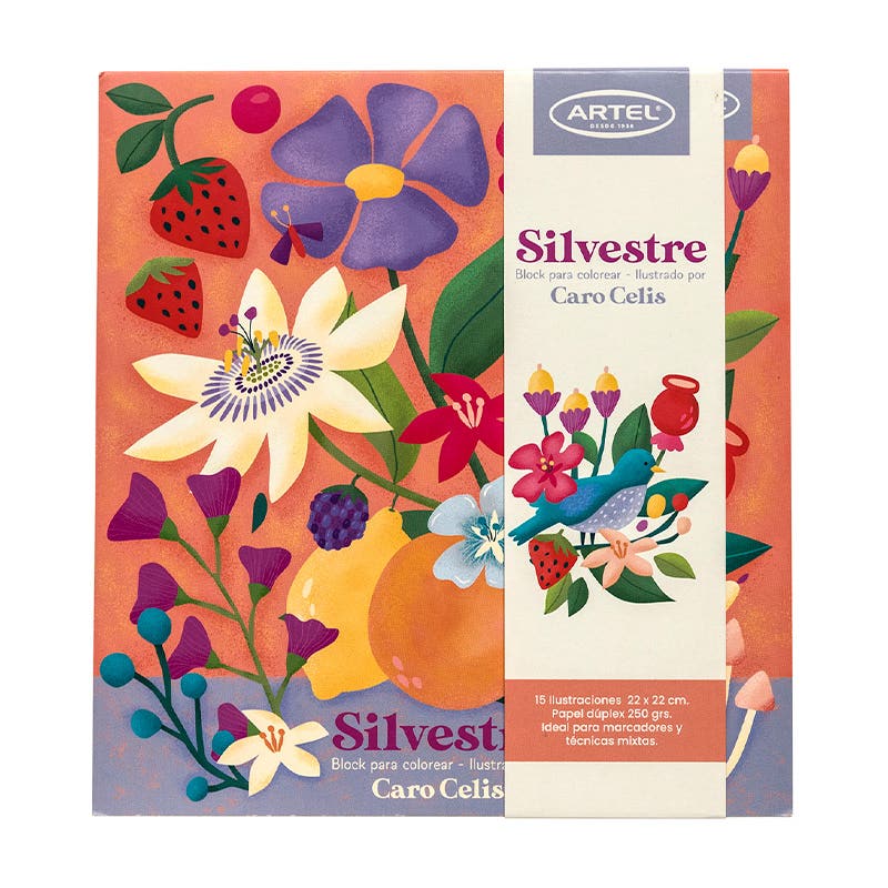 Block para colorear Silvestre Artel Nacional Librería