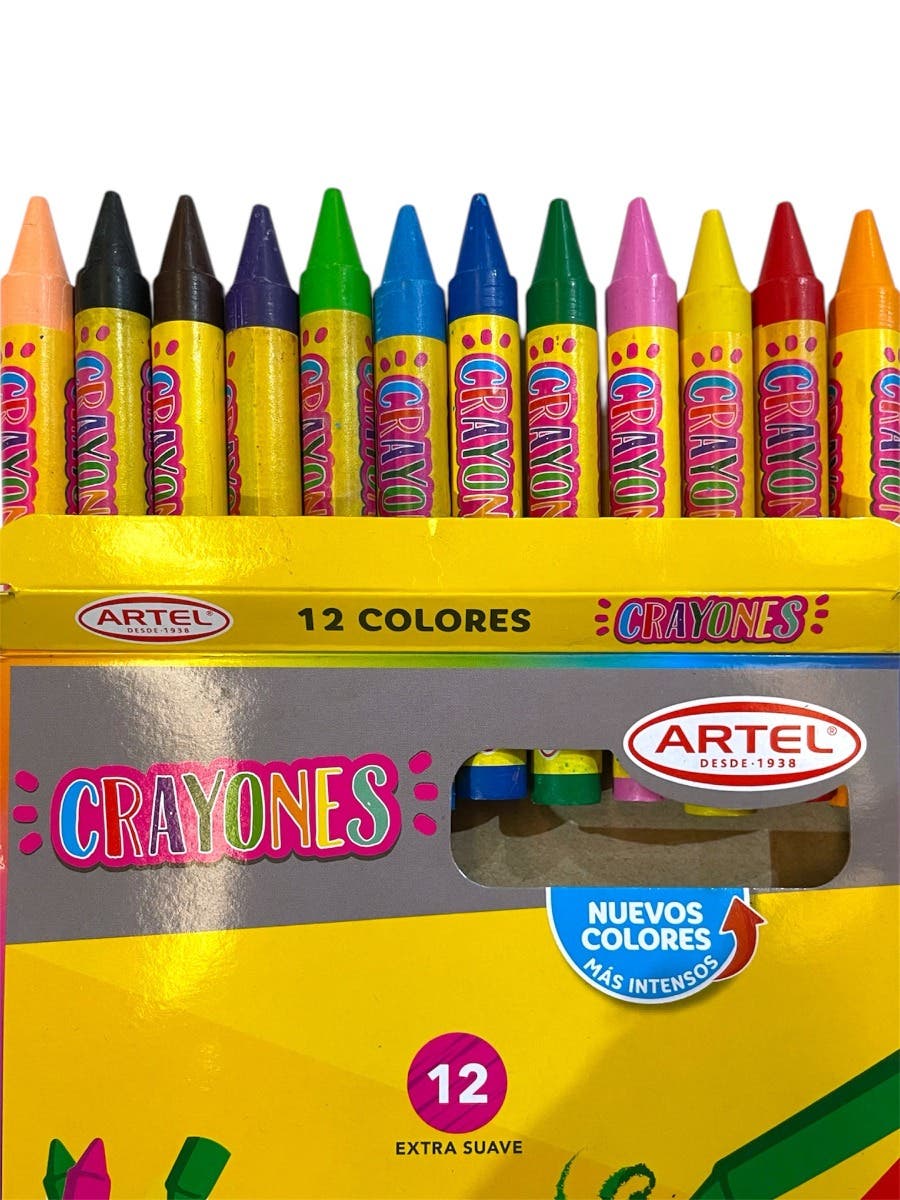 Crayones 12 Colores Artel Artel Nacional Librería