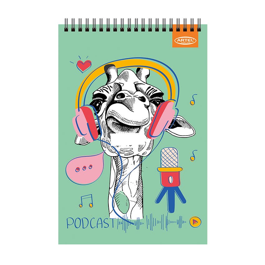 CROQUERA ARTEL 80 HOJAS DISEÑO ANIMALES DIVERTIDOS Artel Nacional Librería