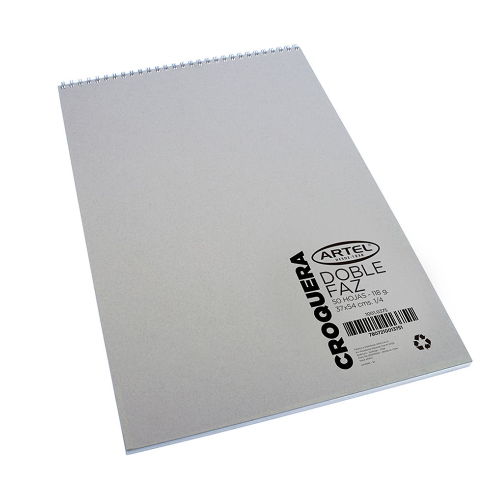 Croquera Dob Faz 1/4 Espi 50 h 37x54 Artel Nacional Librería