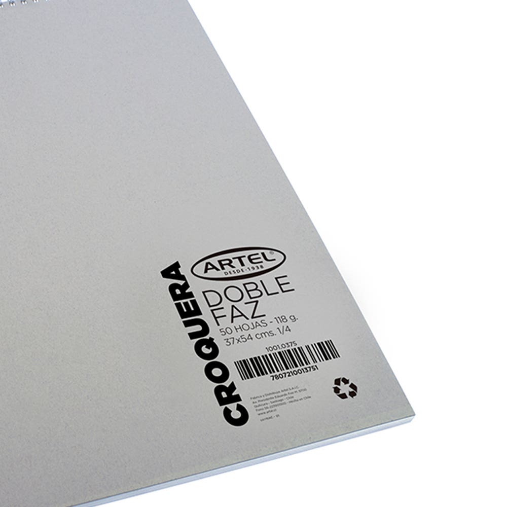 Croquera Dob Faz 1/4 Espi 50 h 37x54 Artel Nacional Librería