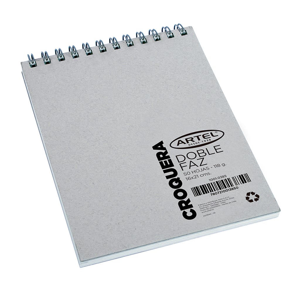 Croquera Dob Faz Espi 50 h 16x21 Artel Nacional Librería