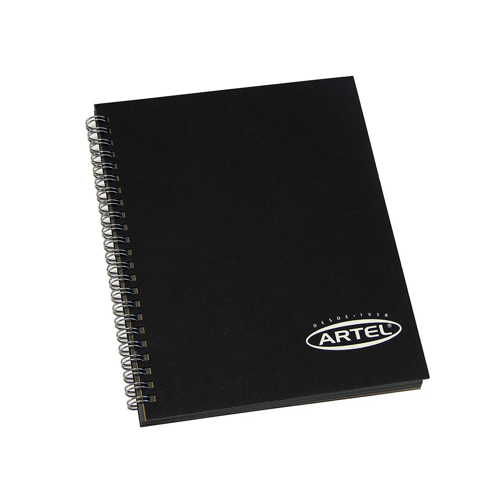 Croquera negra hoja NEGRA 50hjs 16x21 Artel Nacional Librería