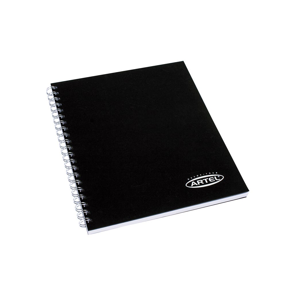 Croquera tapa negra Bond 24 80hjs 16X21 Artel Nacional Librería