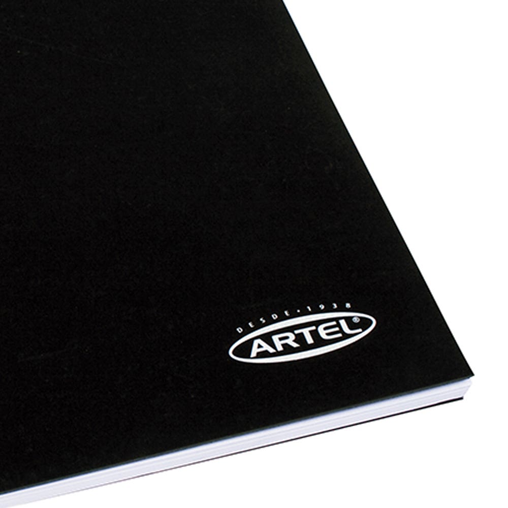 Croquera tapa negra Bond 24 80hjs 16X21 Artel Nacional Librería