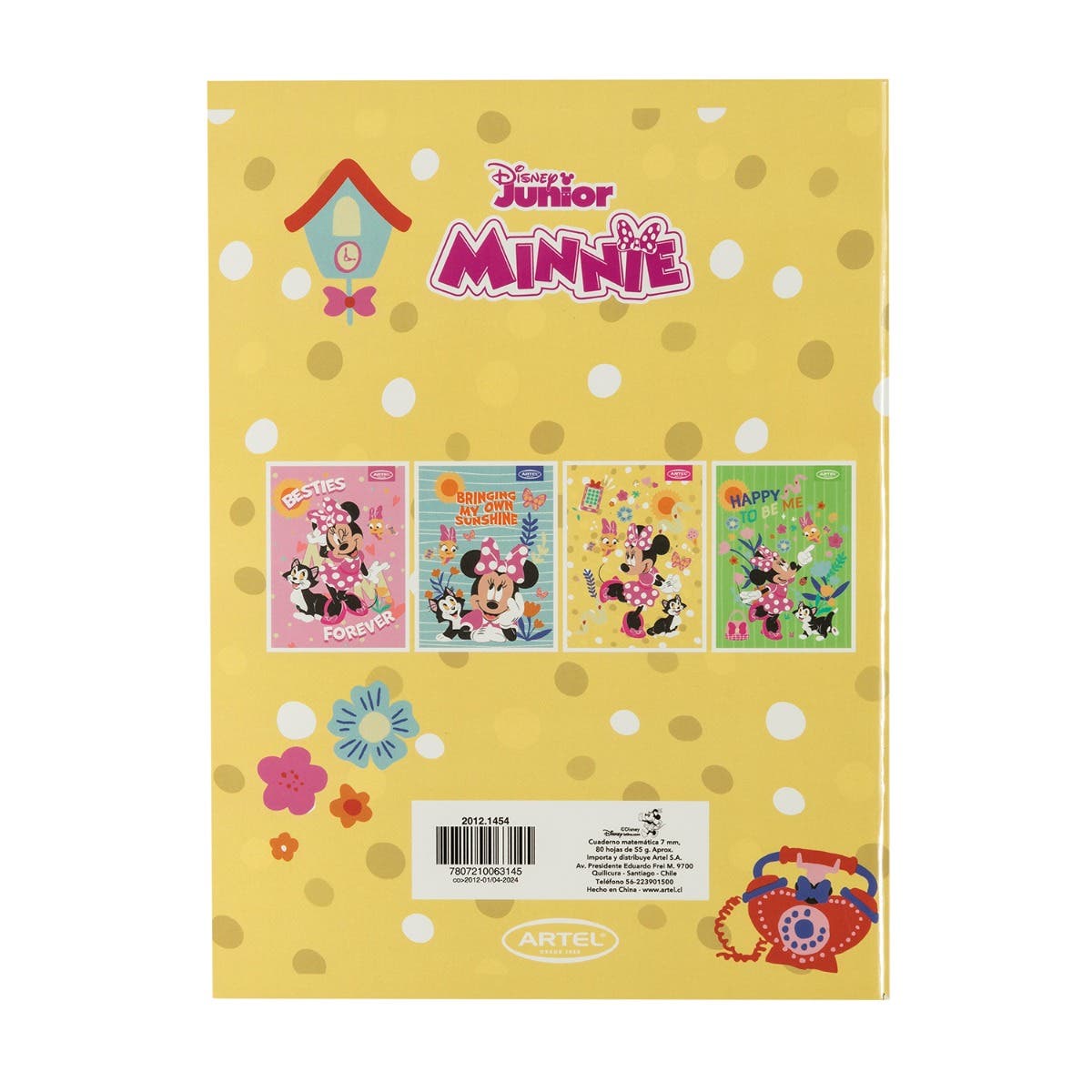 CUAD COLLEGE 80 HJ. MINNIE JR Artel Nacional Librería