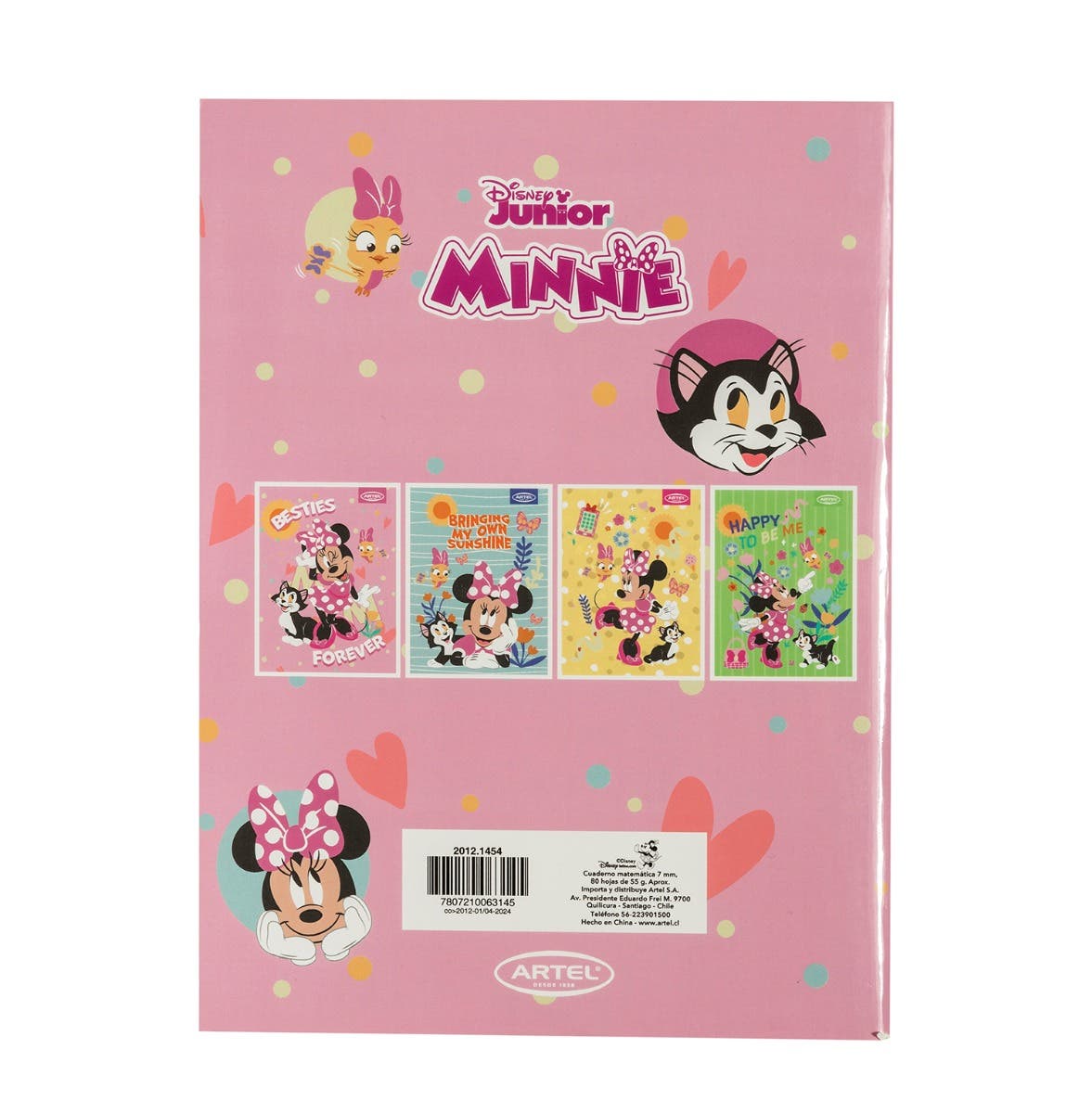 CUAD COLLEGE 80 HJ. MINNIE JR Artel Nacional Librería