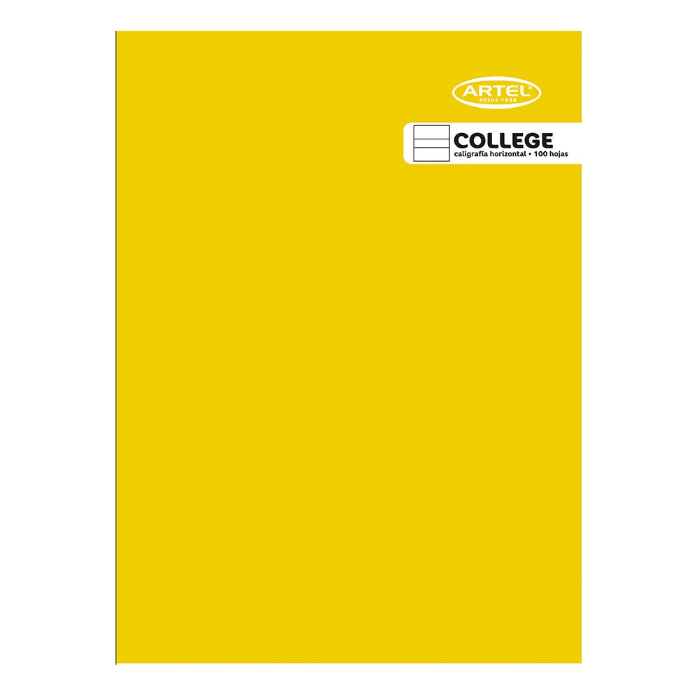Cuad. College Caligrafia Horiz. 100 hj. Artel Nacional Librería