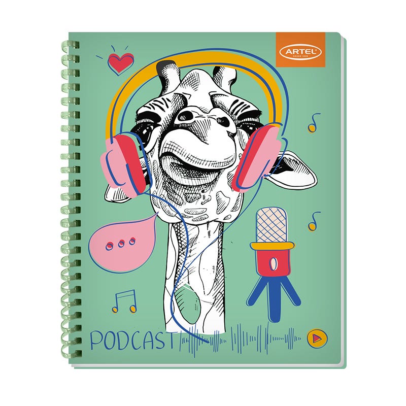 CUAD. UNIV 100H 7MM ANIMALES DIVERT SOFT Artel Nacional Librería