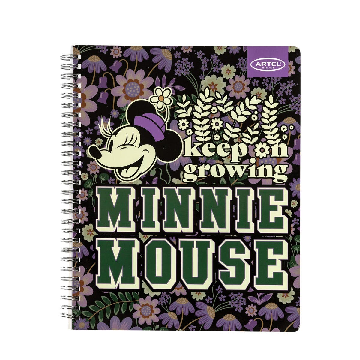CUAD UNIV 100H 7MM MINNIE SPRING Artel Nacional Librería