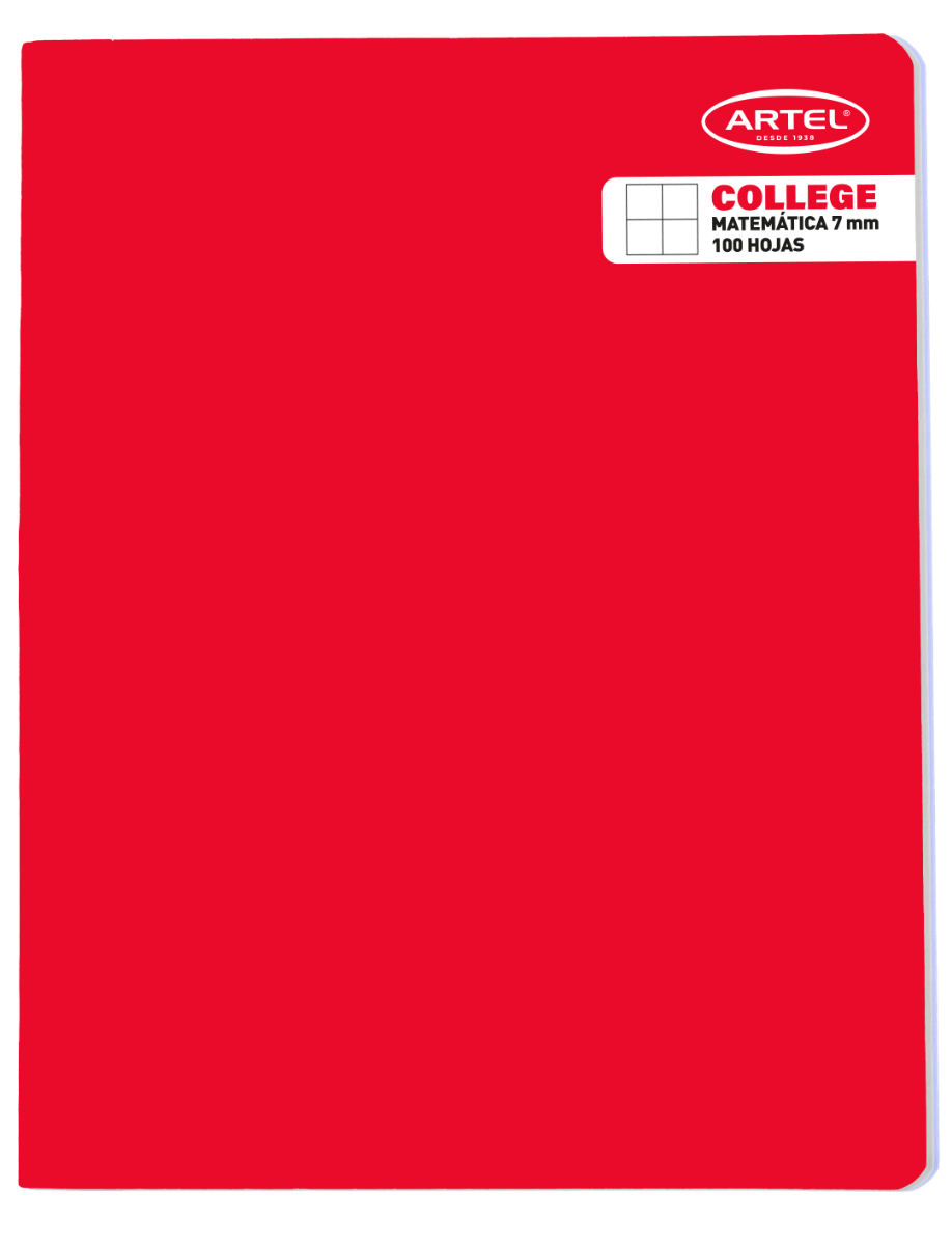CUADERNO COLLEGE 100 HJ 7 MM (Rj, Am, Vr Artel Nacional Librería
