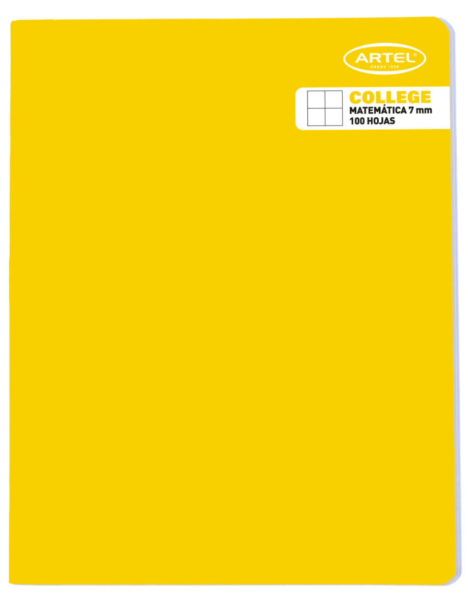 CUADERNO COLLEGE 100 HJ 7 MM (Rj, Am, Vr Artel Nacional Librería