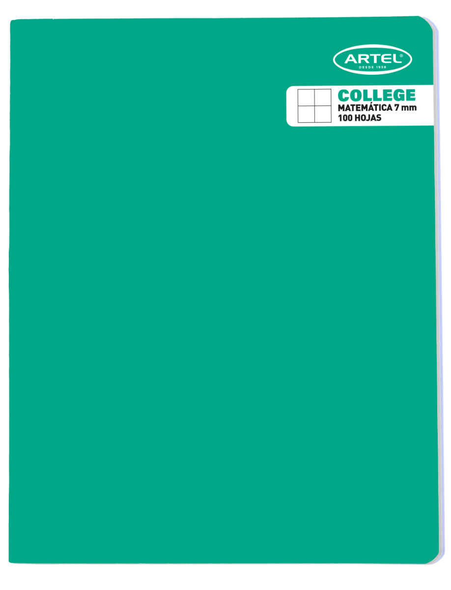 CUADERNO COLLEGE 100 HJ 7 MM (Rj, Am, Vr Artel Nacional Librería