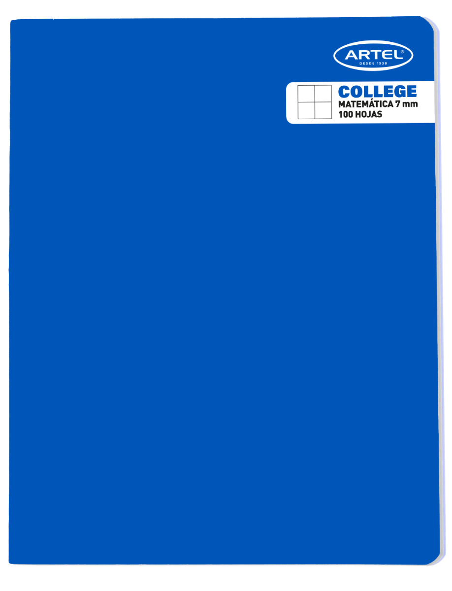 CUADERNO COLLEGE 100 HJ 7 MM (Rj, Am, Vr Artel Nacional Librería