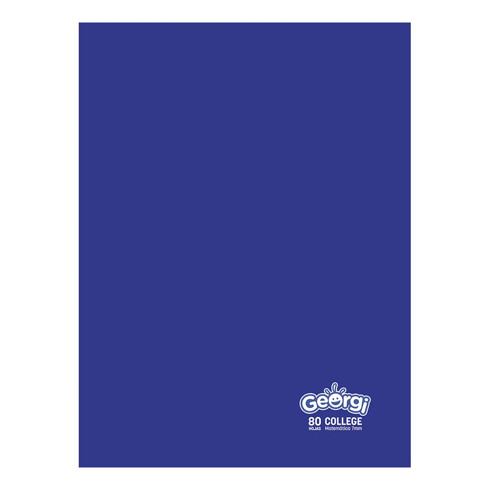 Cuaderno College 80 hojas 7mm Georgi Georgi Nacional Librería