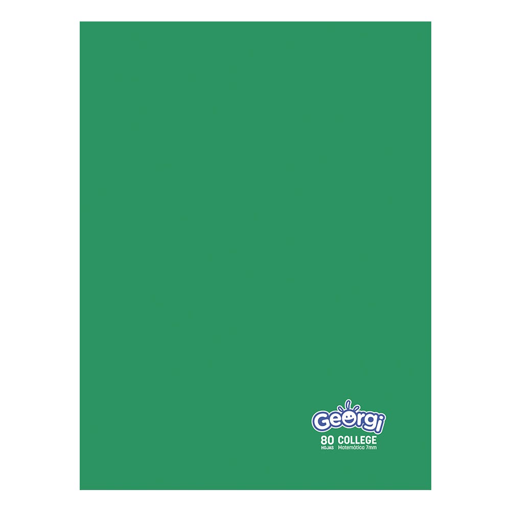Cuaderno College 80 hojas 7mm Georgi Georgi Nacional Librería