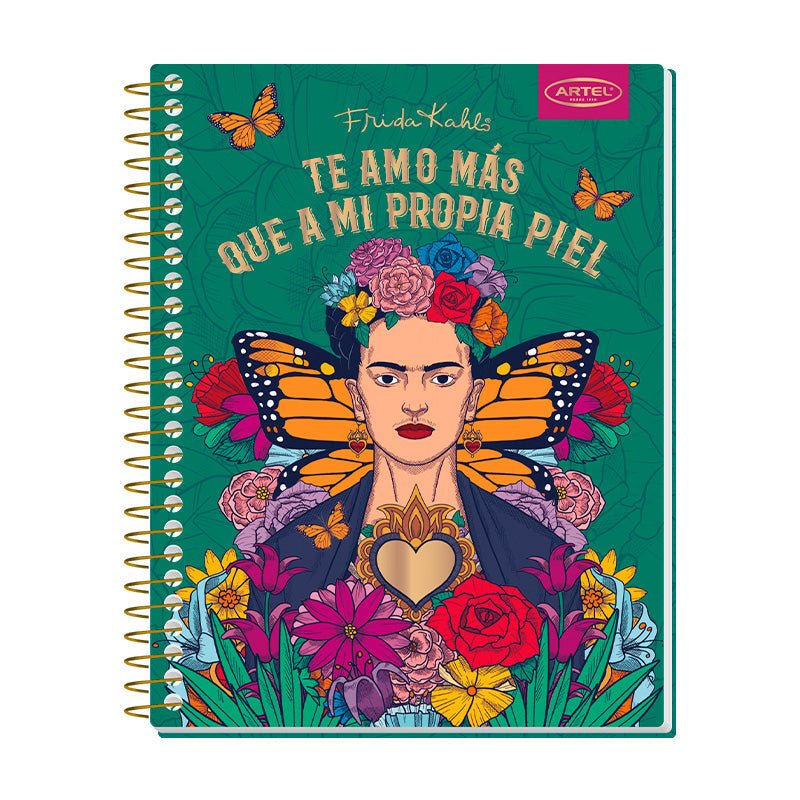 CUADERNO ESPECIAL 150 HOJAS 7MM FRIDA KAHLO ARTEL Artel Importado Nacional Librería
