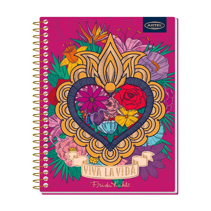 CUADERNO ESPECIAL 150 HOJAS 7MM FRIDA KAHLO ARTEL Artel Importado Nacional Librería