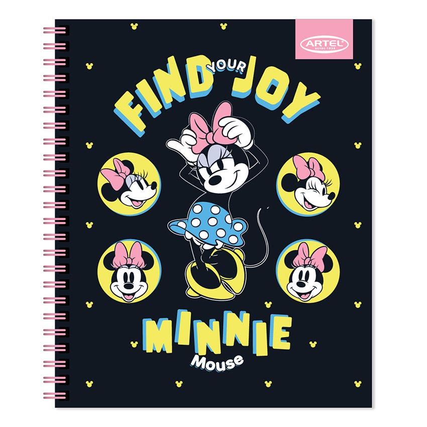CUADERNO UNIVERSITARIO ARTEL 100 HOJAS 7MM DISEÑO MINNIE FASHION 2024 Artel Nacional Librería