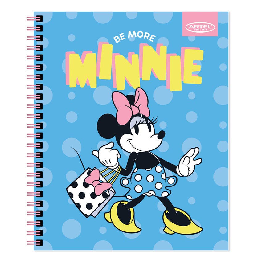 CUADERNO UNIVERSITARIO ARTEL 100 HOJAS 7MM DISEÑO MINNIE FASHION 2024 Artel Nacional Librería