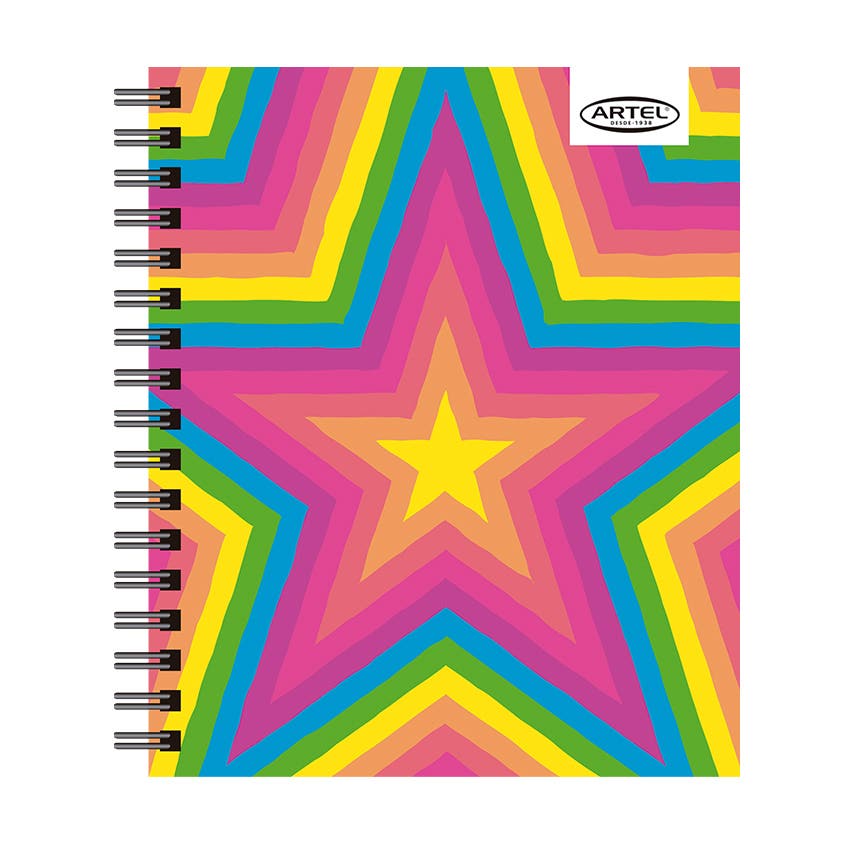 CUUA BOOK 120HJ ARCOIRIS FLUOR ARTEL Artel Nacional Librería
