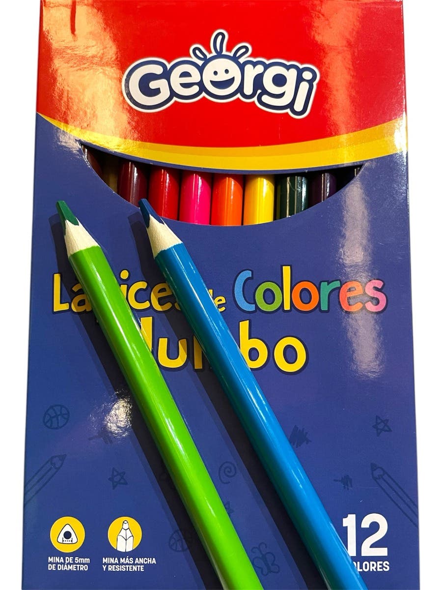 Est. 12 láp. Col. Largo Jumbo Georgi Artel Nacional Librería