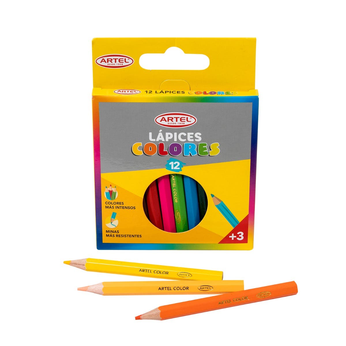 Est 12 Lapiz Color Artel Cortos Artel Nacional Librería