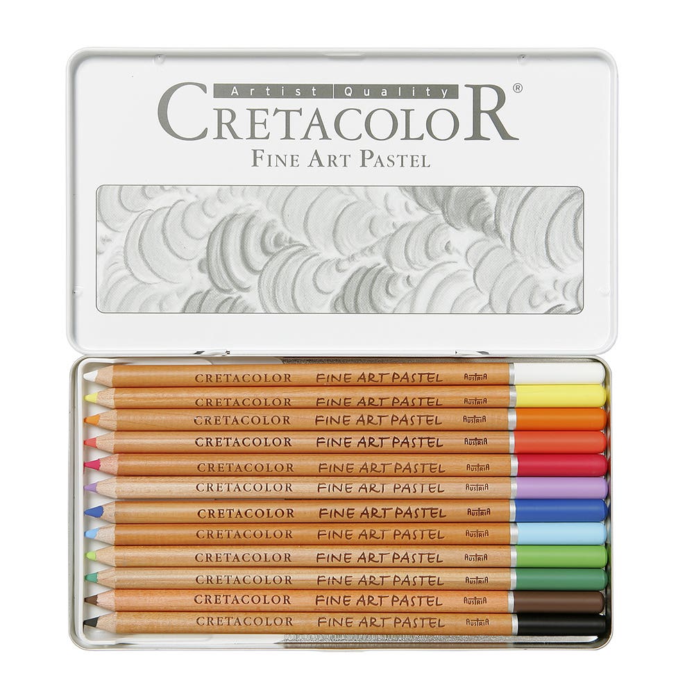 Est 12 lapiz pastel Cretacolor cj met Cretacolor Nacional Librería