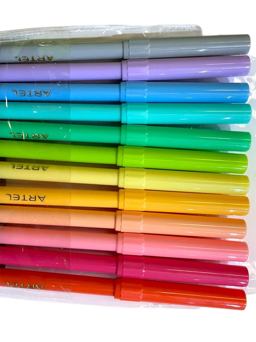 Est. 12 marcadores ARTEL Pastel 12 col Artel Nacional Librería