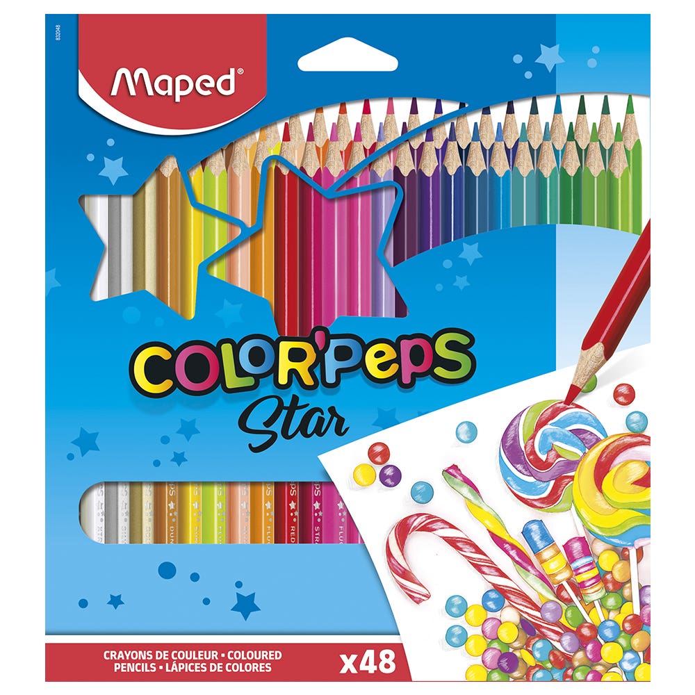 Est. Lapiz de color Maped X 48 colores Maped Nacional Librería