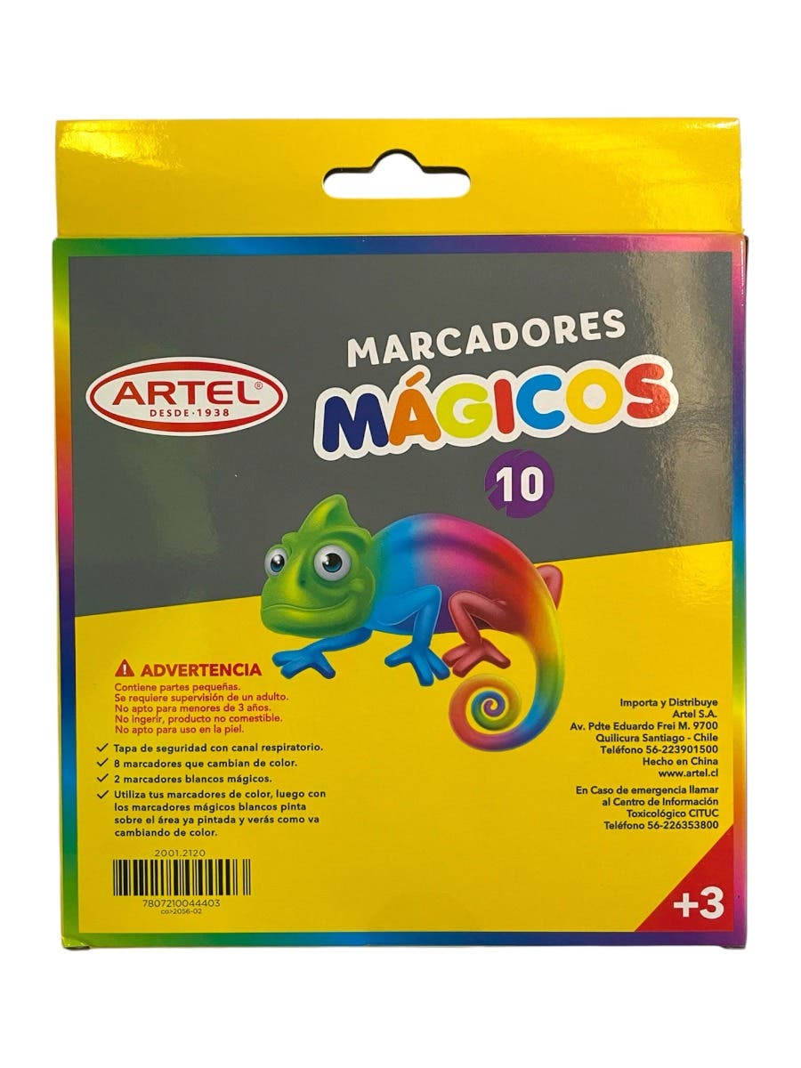 Est. Marcador ARTEL MAGICO x12 (10 col) Artel Nacional Librería