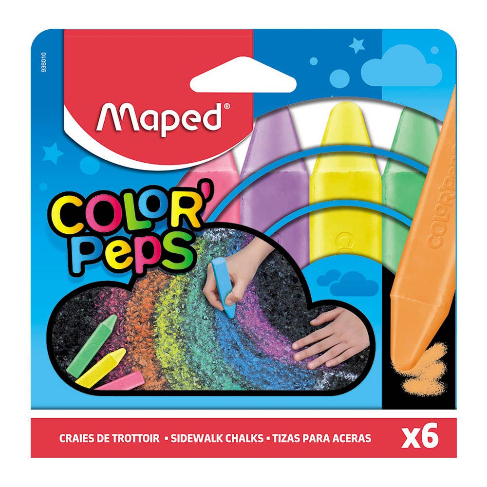 Estuche 6 Tizas Jumbo Maped Maped Nacional Librería