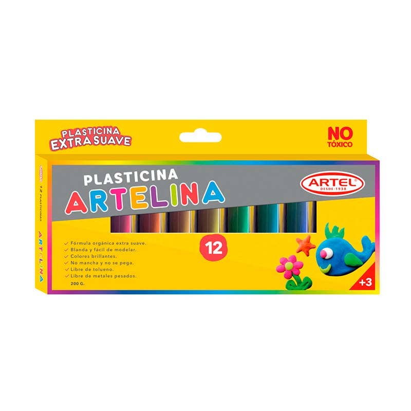 Estuche Artelina 12 colores Artel Nacional Librería
