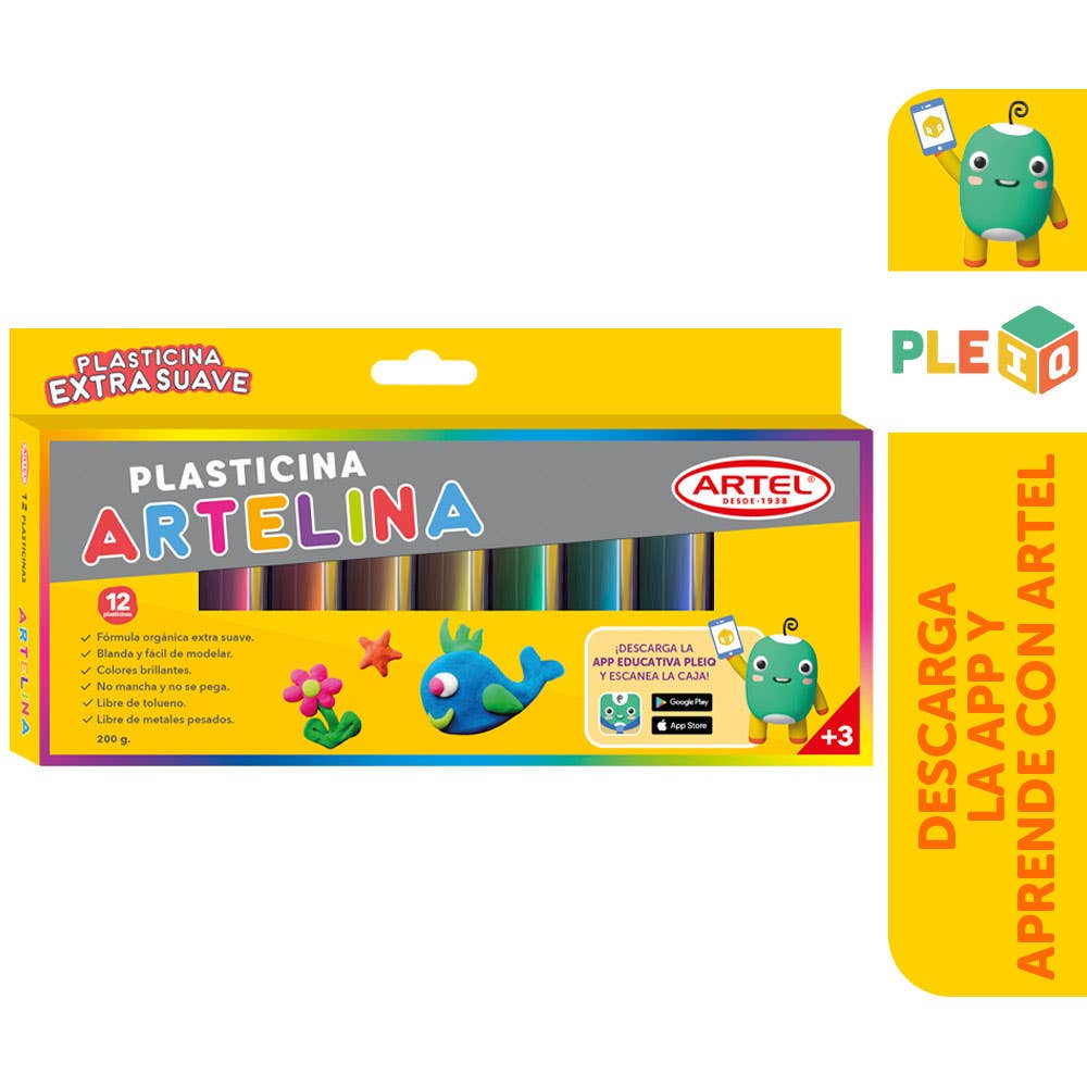 Estuche Artelina 12 colores Artel Nacional Librería