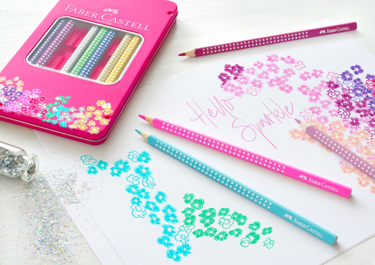 Estuche metálico con 12 lápices de color Faber Castell Nacional Librería