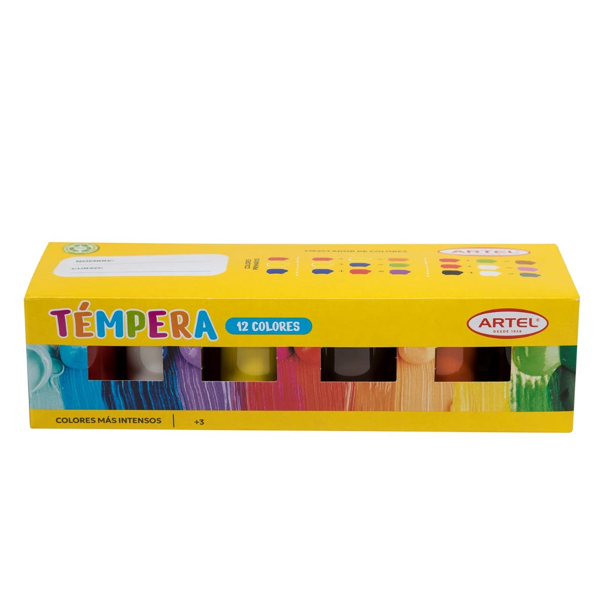 Estuche Tempera 12 Colores Artel Artel Nacional Librería